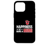 Carcasa para iPhone 16 Pro MAX Camiseta Happiness Is Being a Mimi