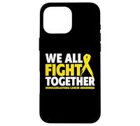 Carcasa para iPhone 16 Pro MAX Camiseta We All Fight Together Meduloblastoma Conciencia