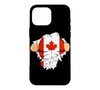 Carcasa para iPhone 16 Pro MAX Canadian Superhero Canada Flag Patriot Gift