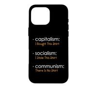 Carcasa para iPhone 16 Pro MAX Capitalismo Socialismo Comunismo Libertario Economía Libertaria Libertad
