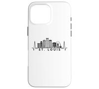 Carcasa para iPhone 16 Pro MAX Cardiogram Skyline USA St. Louis