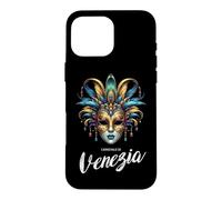 Carcasa para iPhone 16 Pro MAX Carnevale di Venezia Carnaval de Venecia Máscara Tradicional