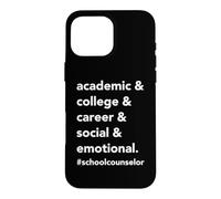 Carcasa para iPhone 16 Pro MAX Carrera universitaria académica socioemocional. #Consejero Escolar