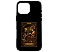 Carcasa para iPhone 16 Pro MAX Carta de Tarot Darkness Skeleton Nail Boss The Nail Tech's Life