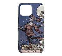 Carcasa para iPhone 16 Pro MAX Carta del Tarot The Fool, Halloween Court Jester, Spooky Gothic