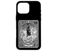 Carcasa para iPhone 16 Pro MAX Carta gótica de la Fortuna mística con la Camiseta del Tarot de la Muerte, Arcana, Arcana