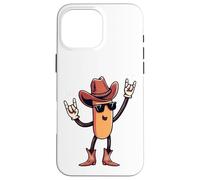 Carcasa para iPhone 16 Pro MAX Carteles con Estampado Western de Cowboy Sausage Hotdog Double Rock