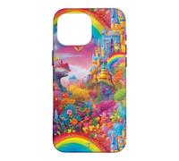 Carcasa para iPhone 16 Pro MAX Castillo Rainbow Fairytale Magical Princess Design