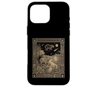 Carcasa para iPhone 16 Pro MAX Celestial Capibara Tarot Carta Zodiaco Oculto