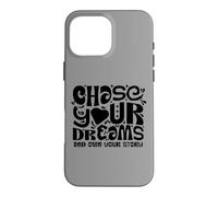Carcasa para iPhone 16 Pro MAX Chase Your Dreams, White/Black