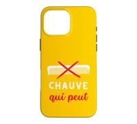 Carcasa para iPhone 16 Pro MAX Chauve Qui Peut Humour de Cheveux Salon de Coiffure