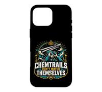 Carcasa para iPhone 16 Pro MAX Chemtrails no se Ven a sí mismos Humor de conspiración Divertido