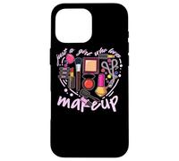 Carcasa para iPhone 16 Pro MAX Chica MUA Make Up Addict Belleza de pestañas Maquillaje