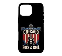 Carcasa para iPhone 16 Pro MAX Chicago Rock and Roll Music City Gráfico