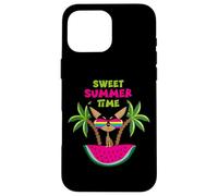 Carcasa para iPhone 16 Pro MAX Chihuahua Sweet Summer Time Illustration Graphic Designs