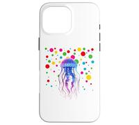 Carcasa para iPhone 16 Pro MAX Children Spotty In Need Kids Dots Marine Animals Jellyfish