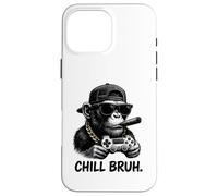 Carcasa para iPhone 16 Pro MAX Chill Brush: un Genial Jugador de Monkey Ape