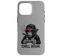 Carcasa para iPhone 16 Pro MAX Chill Brush: un Genial Jugador de Monkey Ape