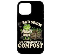 Carcasa para iPhone 16 Pro MAX Chiste humorístico de Rana de jardinería