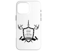 Carcasa para iPhone 16 Pro MAX Christian Men: Child of God, Man of Faith, Warrior of Christ