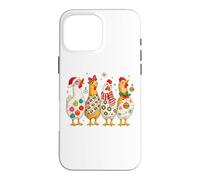 Carcasa para iPhone 16 Pro MAX Christmas Chickens Holiday Animal Design