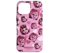 Carcasa para iPhone 16 Pro MAX Chucky and Tiffany Hearts All-Over Print