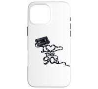 Carcasa para iPhone 16 Pro MAX Cinta Adhesiva Suelta con Texto «I Heart The 90s Movie Store Rent»