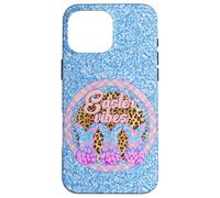 Carcasa para iPhone 16 Pro MAX Círculo a Cuadros con diseño de Leopardo con diseño de Tres Conejos de Easter Vibes