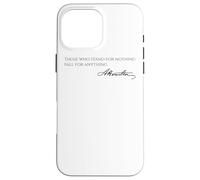 Carcasa para iPhone 16 Pro MAX Cita de Alexander Hamilton - Aquellos Que no representan Nada