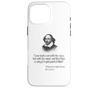 Carcasa para iPhone 16 Pro MAX Cita de Shakespeare - El Amor no se ve con los Ojos