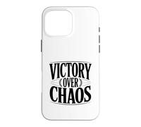 Carcasa para iPhone 16 Pro MAX Cita Motivacional inspiradora de Victoria sobre el Caos