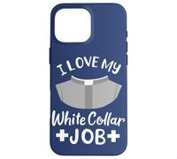 Carcasa para iPhone 16 Pro MAX Cita Pastor I Love My White Collar Job Christian Believer