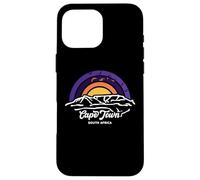 Carcasa para iPhone 16 Pro MAX Ciudad del Cabo Table Mountain Sudáfrica Retro Travel Gifts