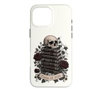 Carcasa para iPhone 16 Pro MAX Clase de 2030 Skull Novelas de Literatura clásica Amante de los Libros