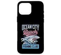 Carcasa para iPhone 16 Pro MAX Club de Pesca Ocean City Beach Shark Maryland