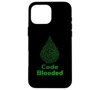 Carcasa para iPhone 16 Pro MAX Codificador Binario Blooded Programador Computadora Divertido