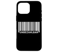 Carcasa para iPhone 16 Pro MAX Código de Barras inestimable.