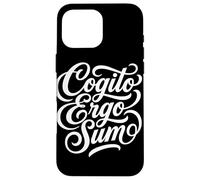 Carcasa para iPhone 16 Pro MAX Cogito Ergo Sum Estudiante de Filosofía Latina