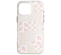 Carcasa para iPhone 16 Pro MAX Colcha de Encaje Collage Floral Patchwork Girly Coquette Romántico