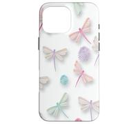 Carcasa para iPhone 16 Pro MAX Colorful Dragonfly Pattern For Women Girls Cute Aesthetic