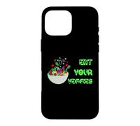 Carcasa para iPhone 16 Pro MAX Come Tus Verduras Veggies Vegetariano Alimentación Saludable Dietista