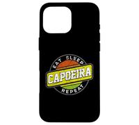 Carcasa para iPhone 16 Pro MAX Comer Dormir Capoeira Repetir Danza Acrobacia Artes Marciales