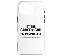 Carcasa para iPhone 16 Pro MAX Conciencia sobre el Melanoma Soy una fe Cristiana Libre de cáncer de Melanoma
