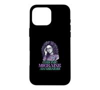 Carcasa para iPhone 16 Pro MAX Conciencia sobre la migraña crónica