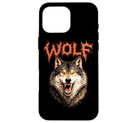 Carcasa para iPhone 16 Pro MAX Concierto Musical Wolf Heavy Metal 80s Animal Rock N Roll