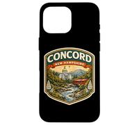 Carcasa para iPhone 16 Pro MAX Concord New Hampshire Souvenir City State Capital Vintage