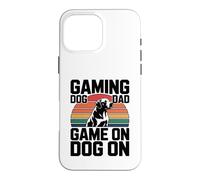 Carcasa para iPhone 16 Pro MAX Controlador Gaming Dog Dad Game On Dog On Gamer