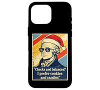 Carcasa para iPhone 16 Pro MAX Controles Y Equilibrios Alexander Hamilton Santa Navidad Navidad
