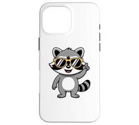 Carcasa para iPhone 16 Pro MAX Cool Charming Raccoon with Sunglasses