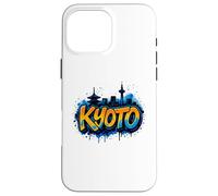 Carcasa para iPhone 16 Pro MAX Cool Kyoto, Japón Graffiti Street Art Skyline
